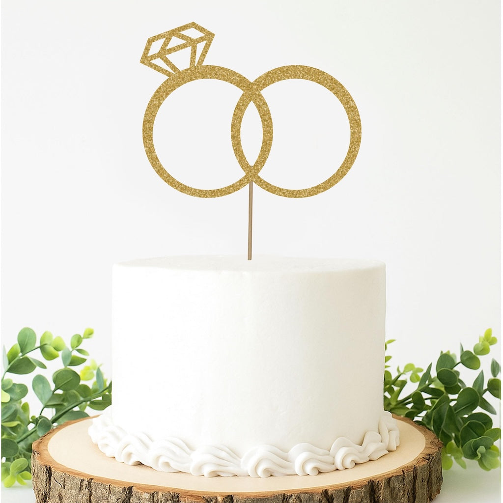Wedding Ring Cake Topper