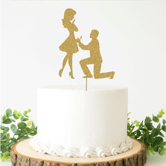 Wedding Proposal Cake Topper
