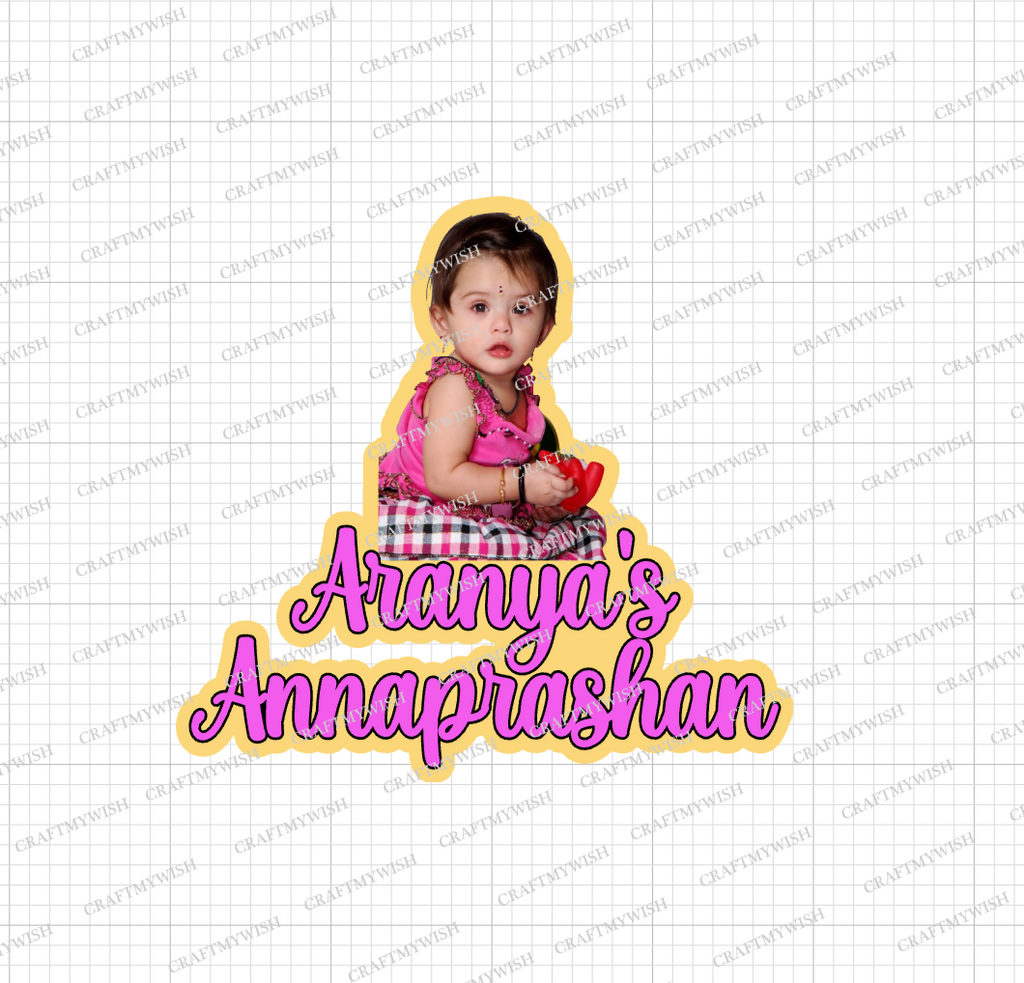 Annaprashan Photo Cake Topper D1