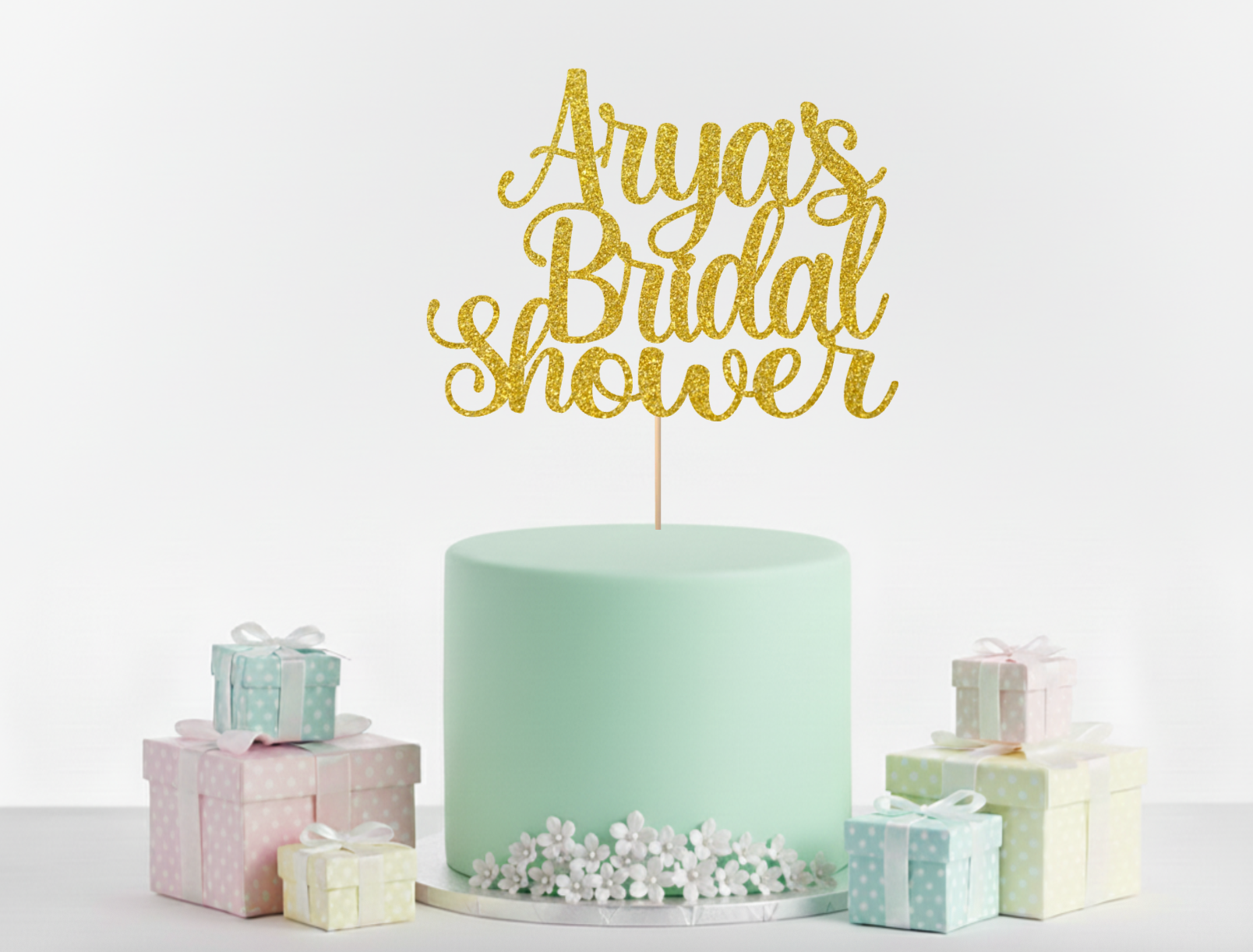 Bridal Shower Cake Topper Design 1