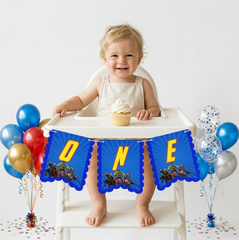 Avenger Theme High Chair Banner