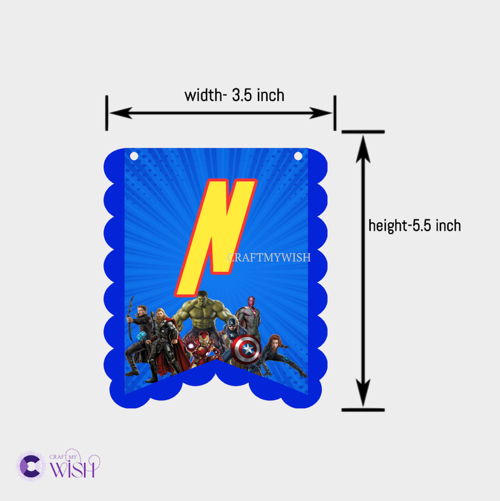 Avenger Theme High Chair Banner