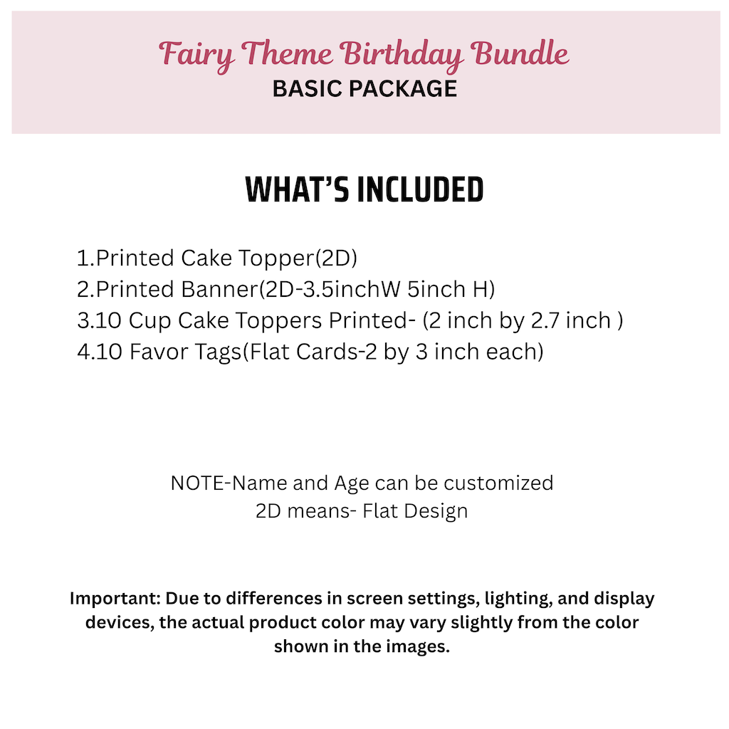 Fairy Theme BASIC PACKAGE Bundle