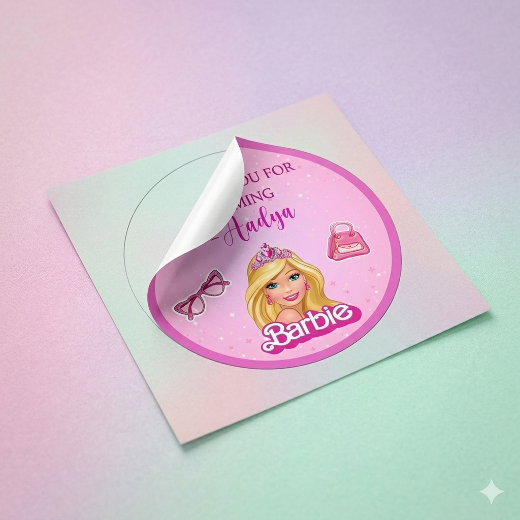 Barbie Theme Sticker