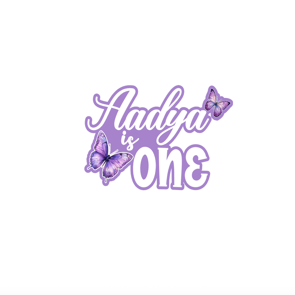 Butterfly Theme Hand Crafted Cake Topper