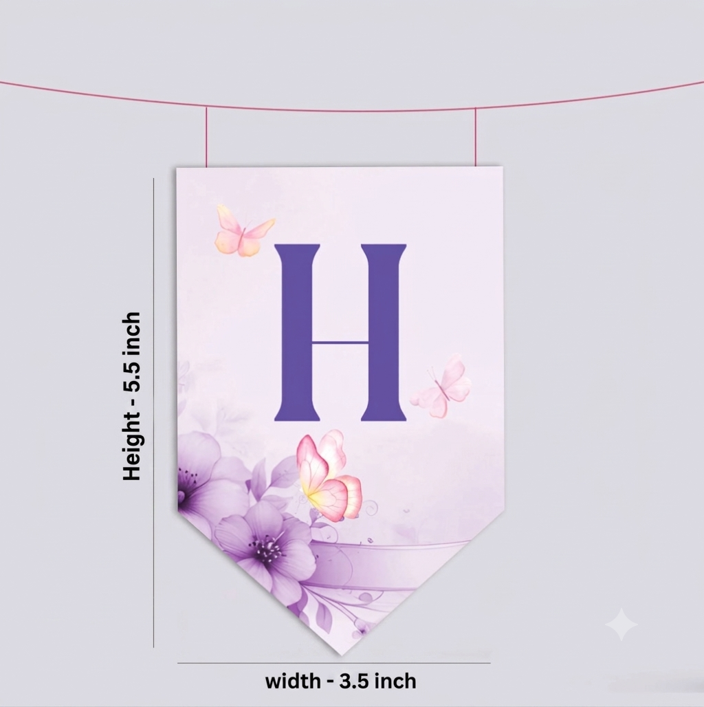 Butterfly Theme Personalized Banner