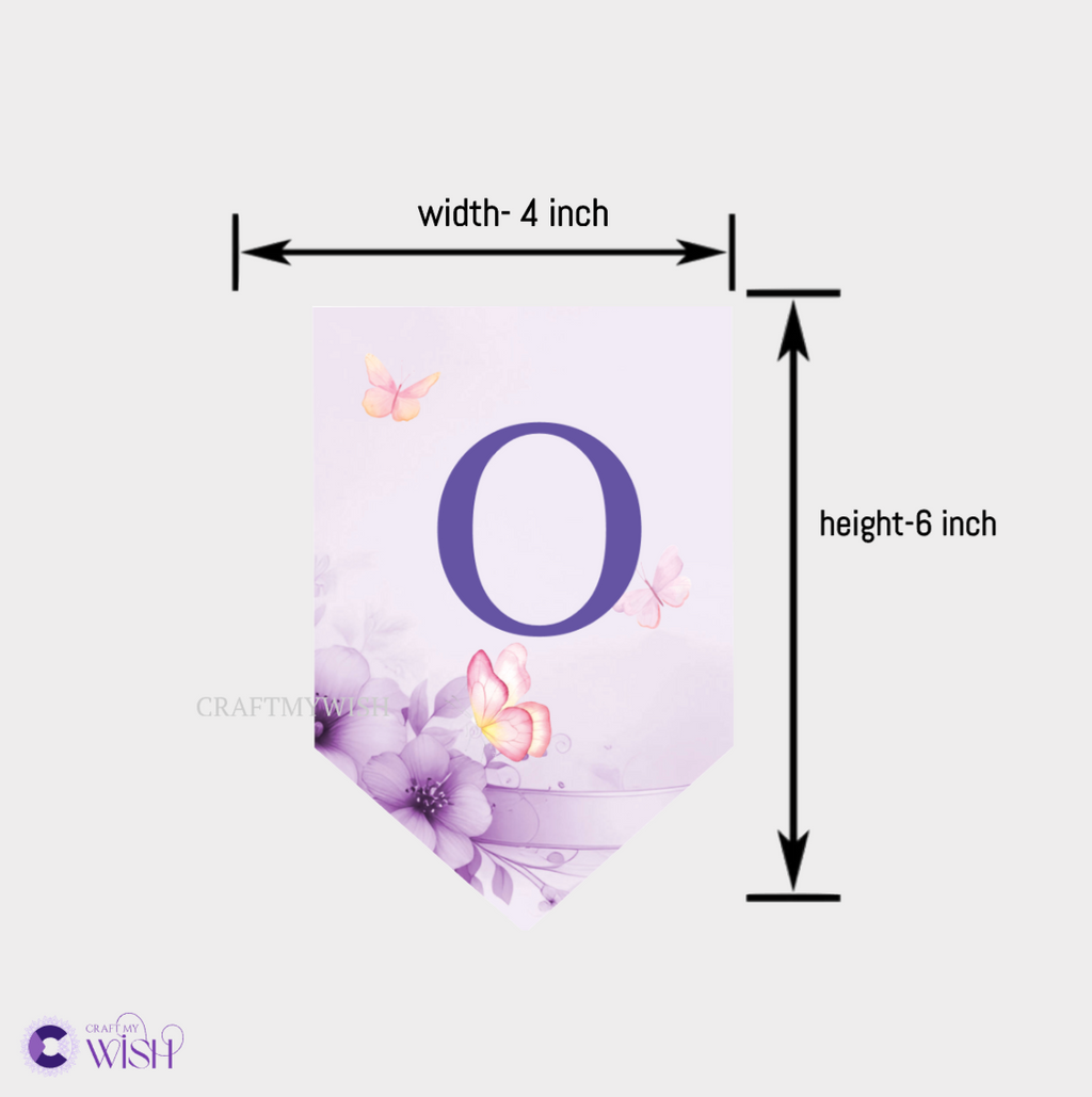 Butterfly Theme High Chair Banner