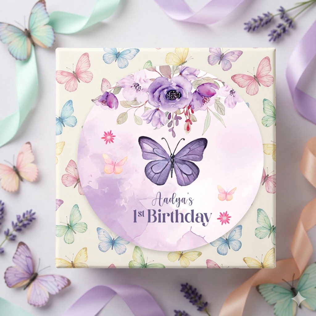 Butterfly Theme Sticker