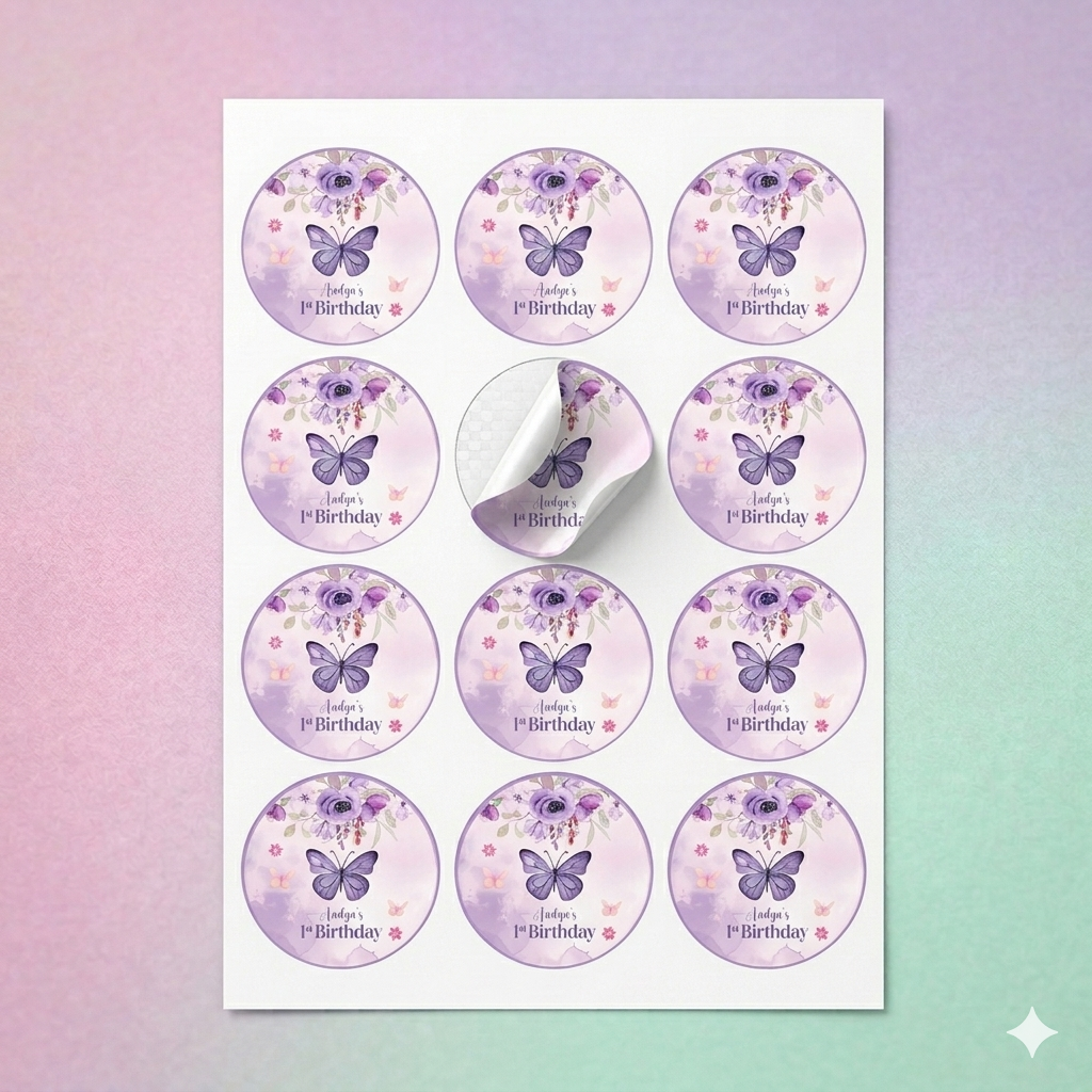 Butterfly Theme Sticker