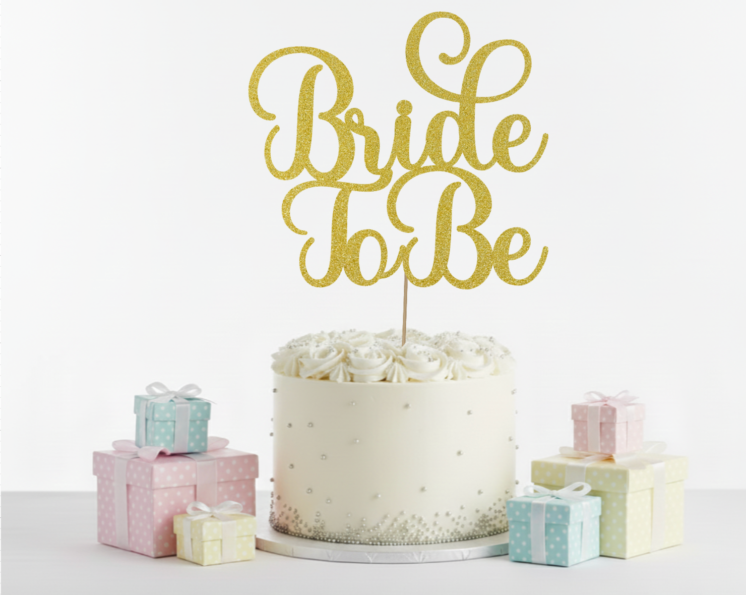 Bridal Shower Cake Topper Design 2