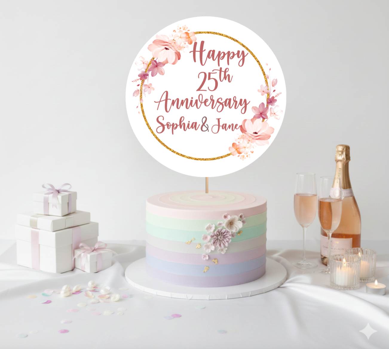 Anniversary Cake Topper D1
