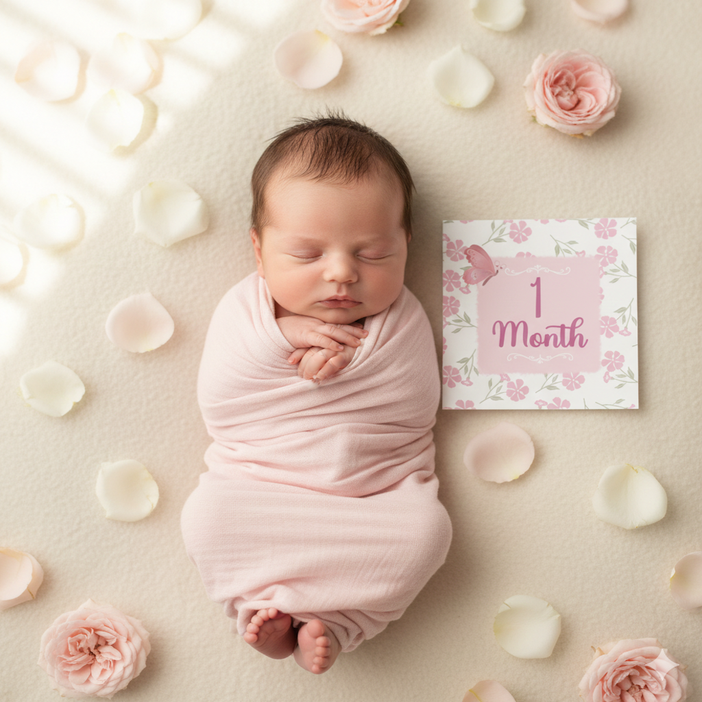 Butterfly theme milestone cards  |  Baby Monthly Cards