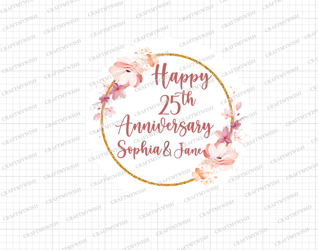 Anniversary Cake Topper D1