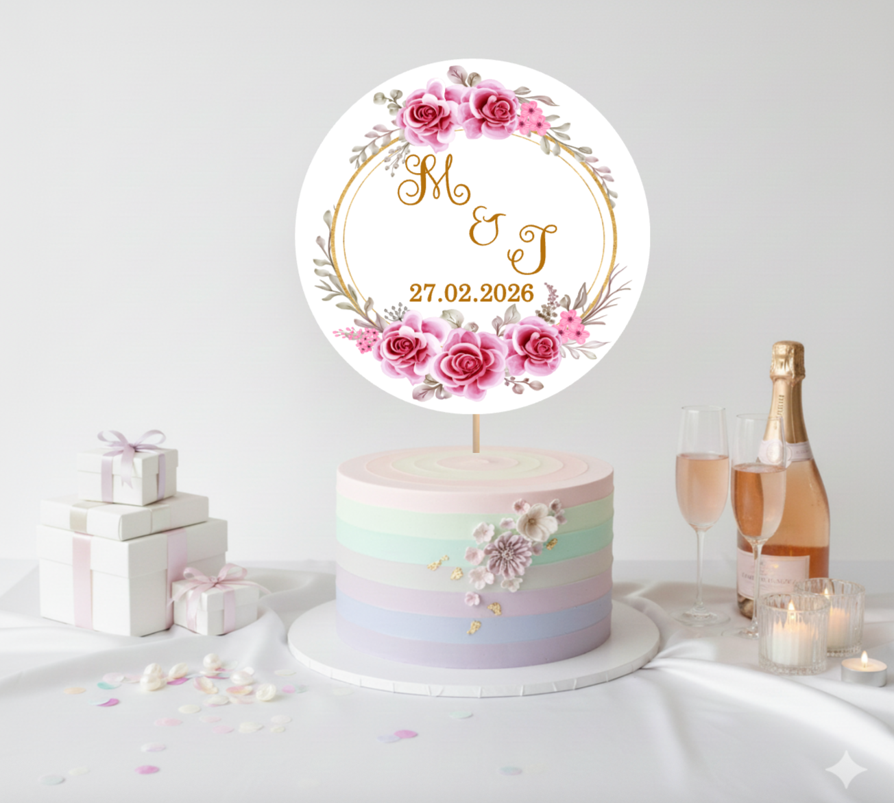 Anniversary Cake Topper D2