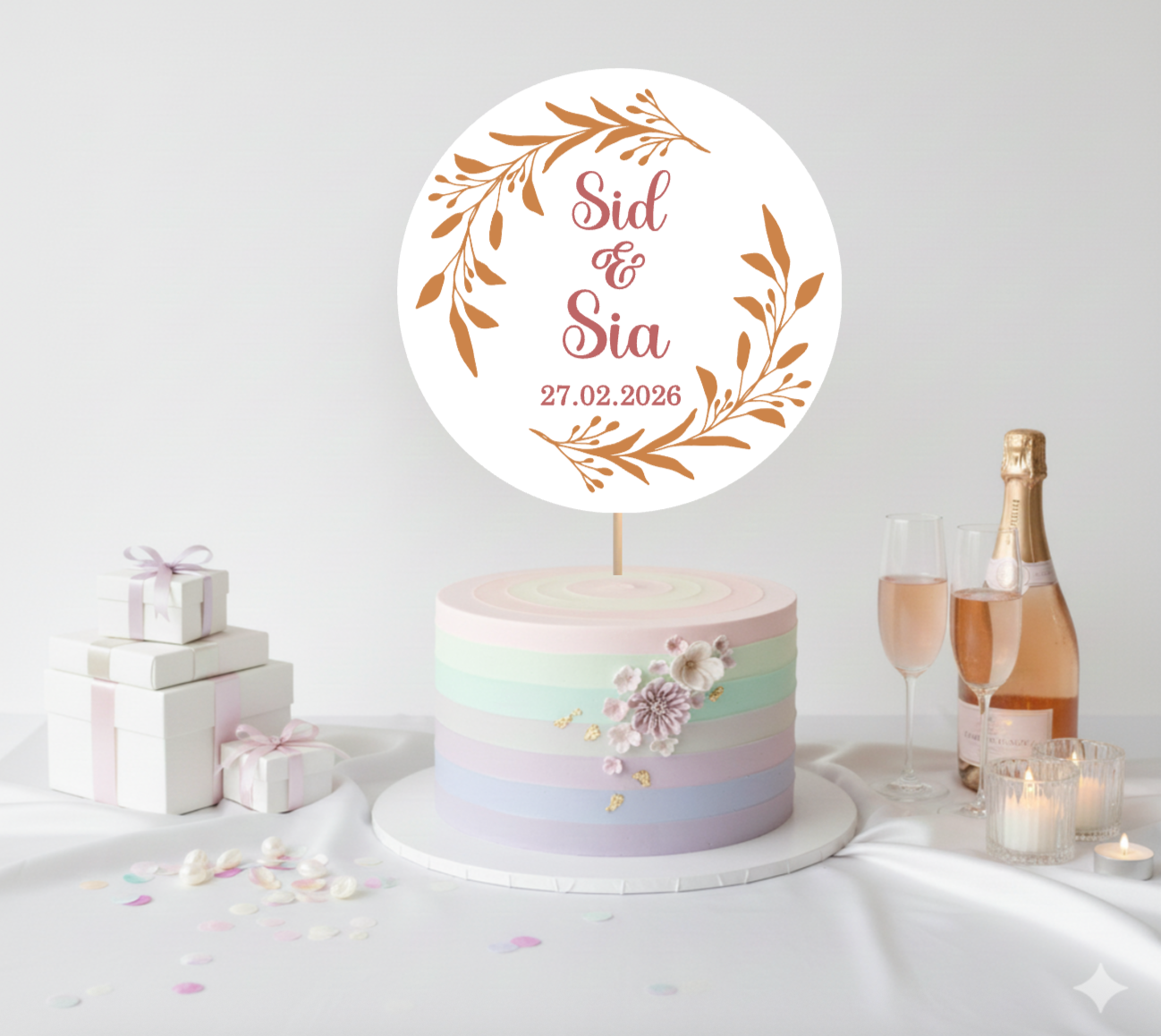Anniversary Cake Topper D3