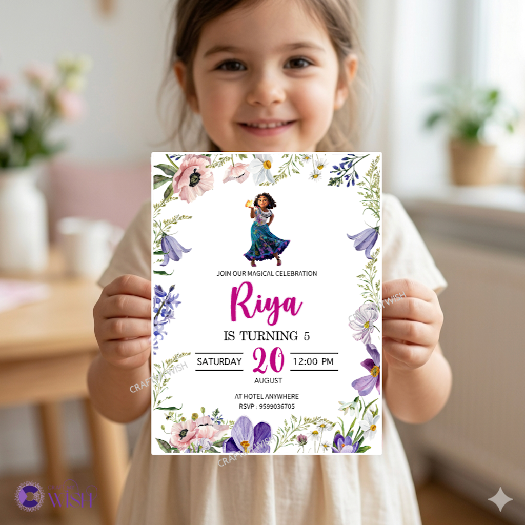 Encanto Theme Birthday invite