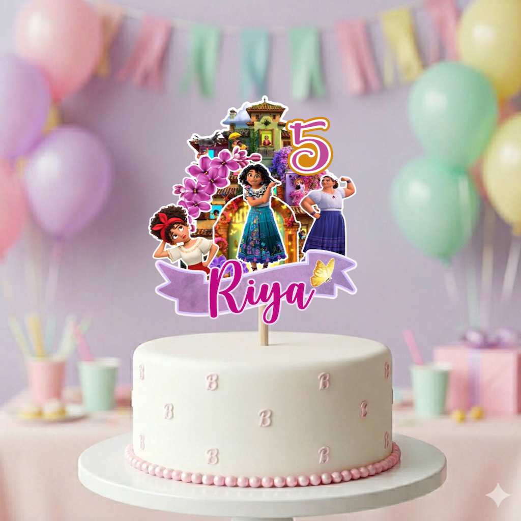 Encanto Theme Hand Crafted Cake Topper