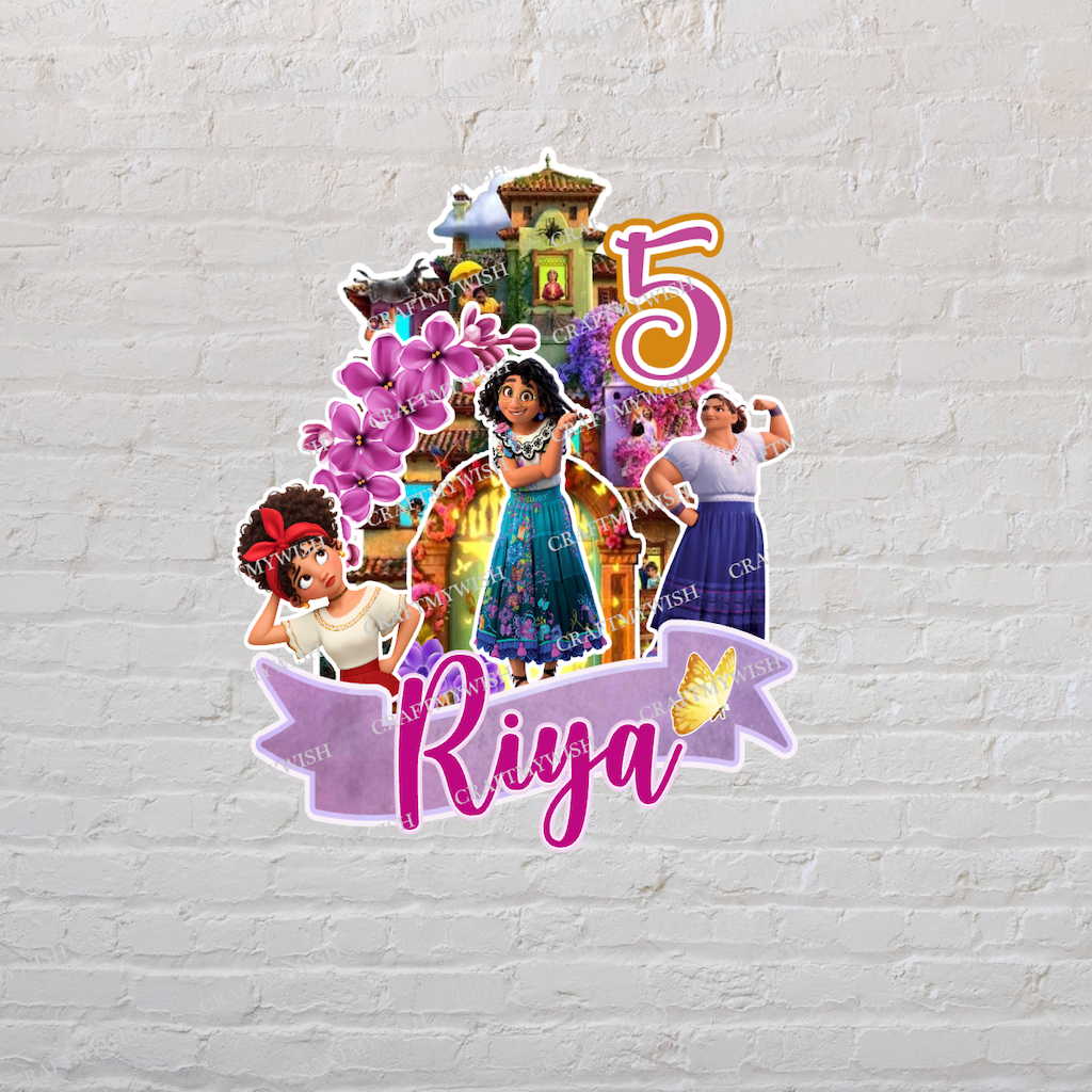 Encanto Theme Hand Crafted Cake Topper