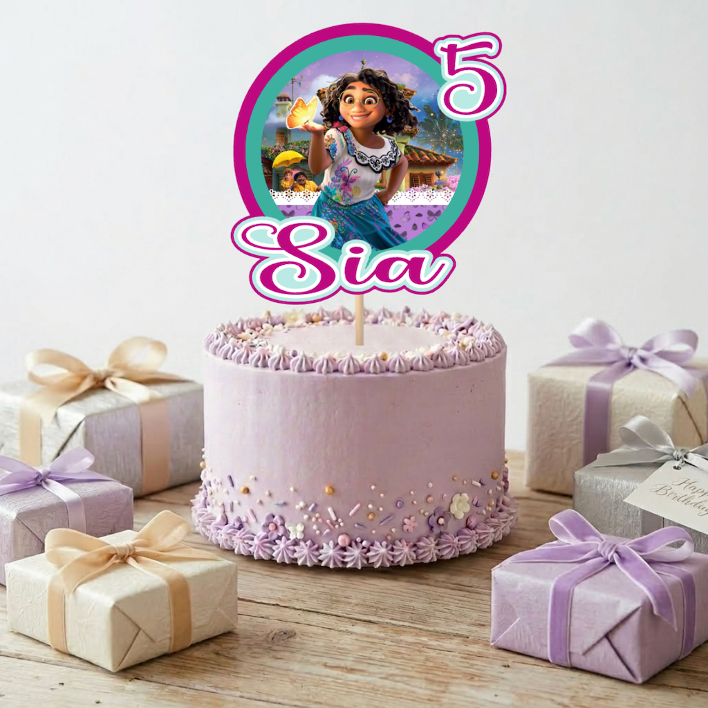 Encanto Theme Cake Topper Printed