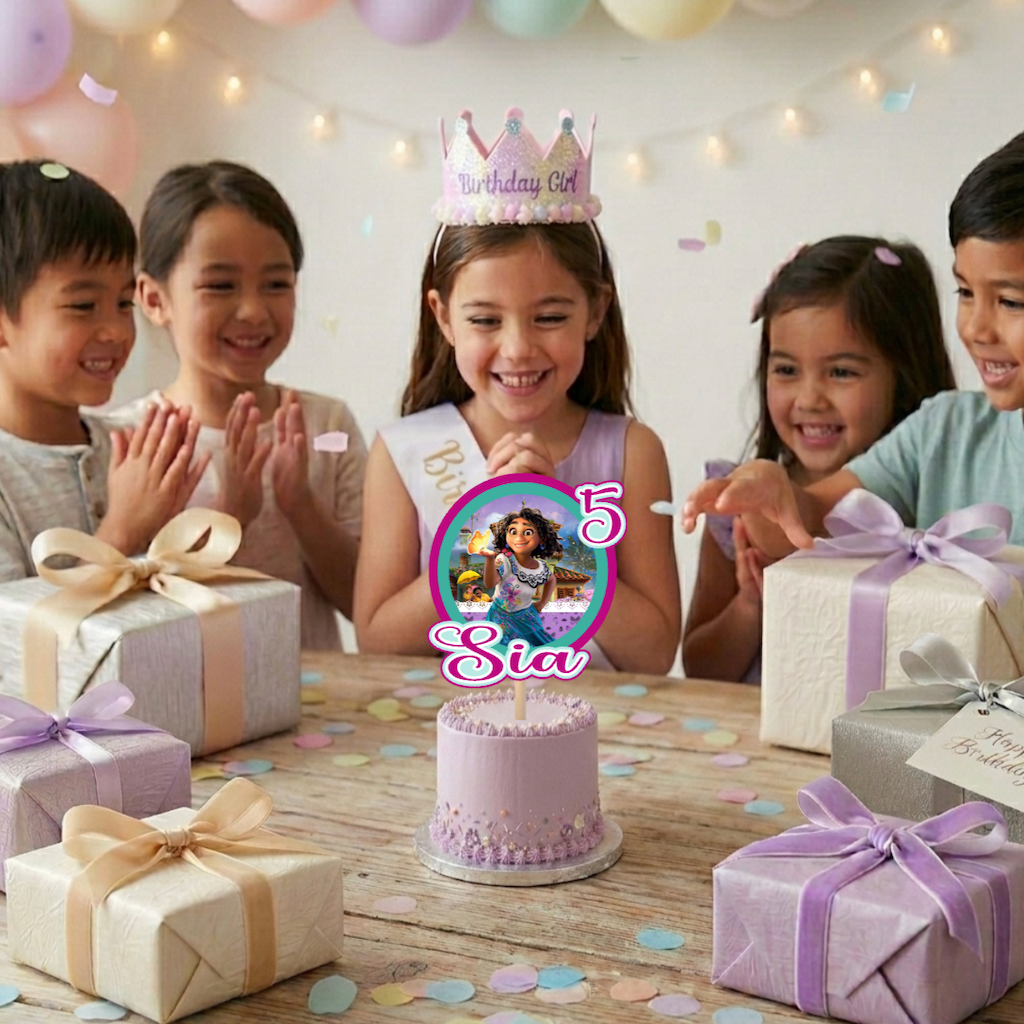 Encanto Theme Cake Topper Printed