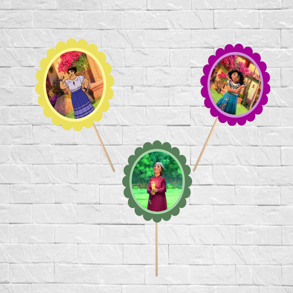 Encanto Theme Cup Cake Topper Design2