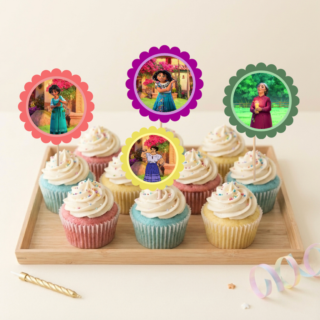 Encanto Theme Cup Cake Topper Design2