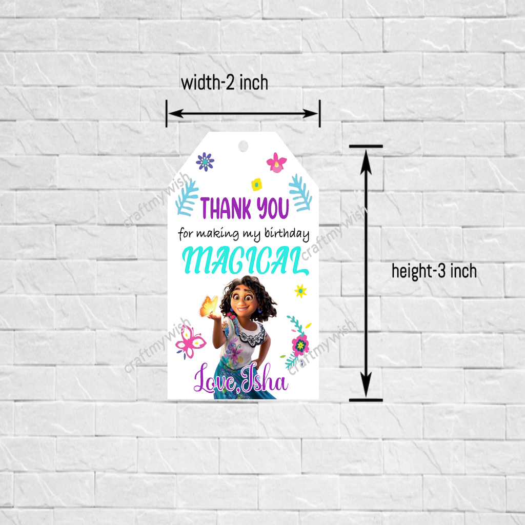 Encanto Theme Gift Tag