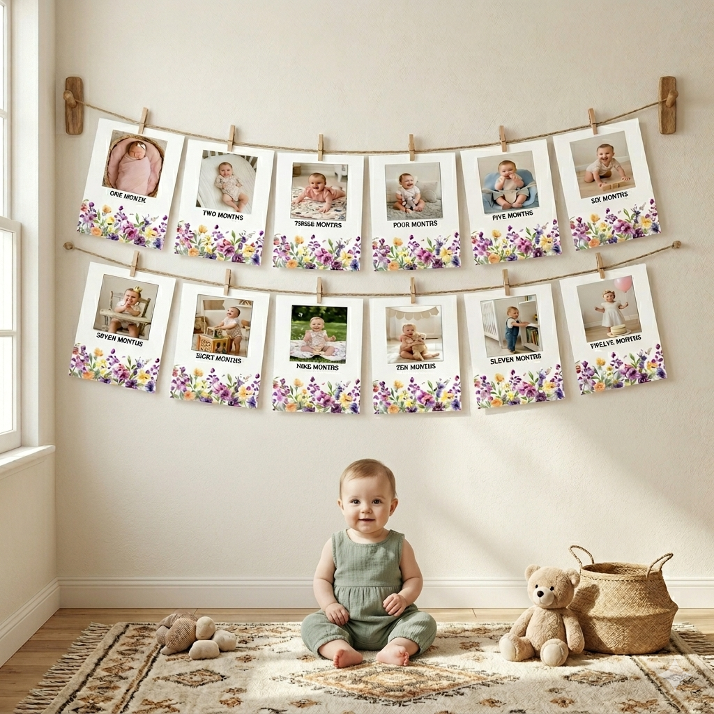 Encanto Theme 12 Months Photo Banner