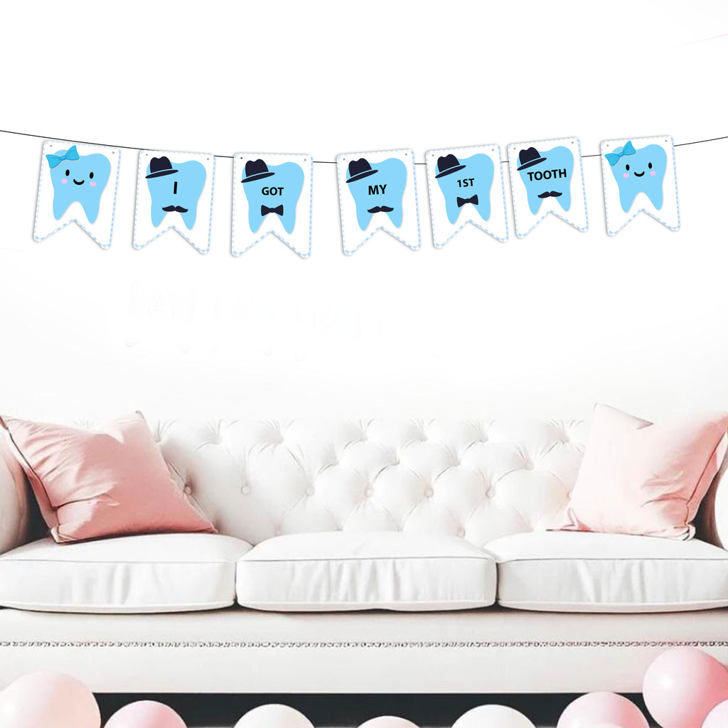 I Got My First Tooth Banner/I Got My First Tooth Decoration/I Got My 1St Tooth Banner Bunting  D2
