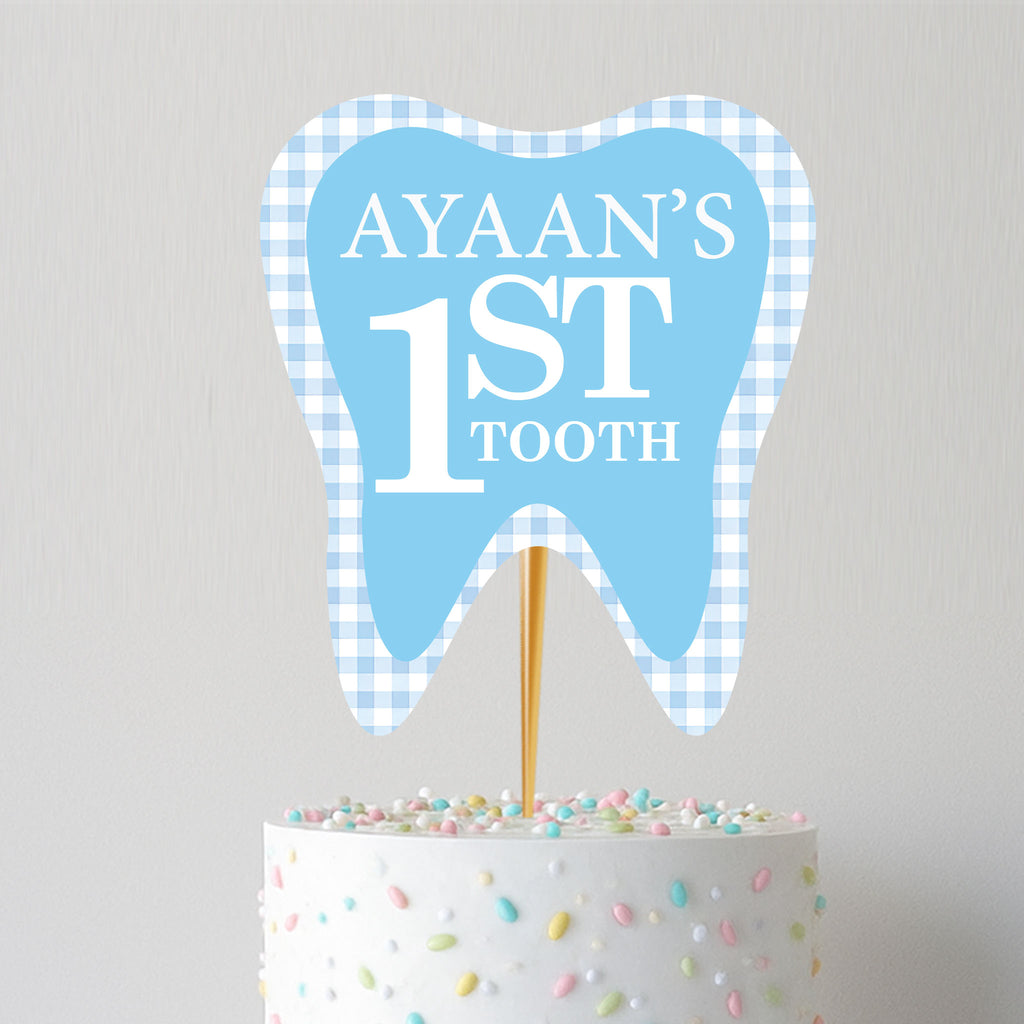 First Tooth Cake Topper  D2