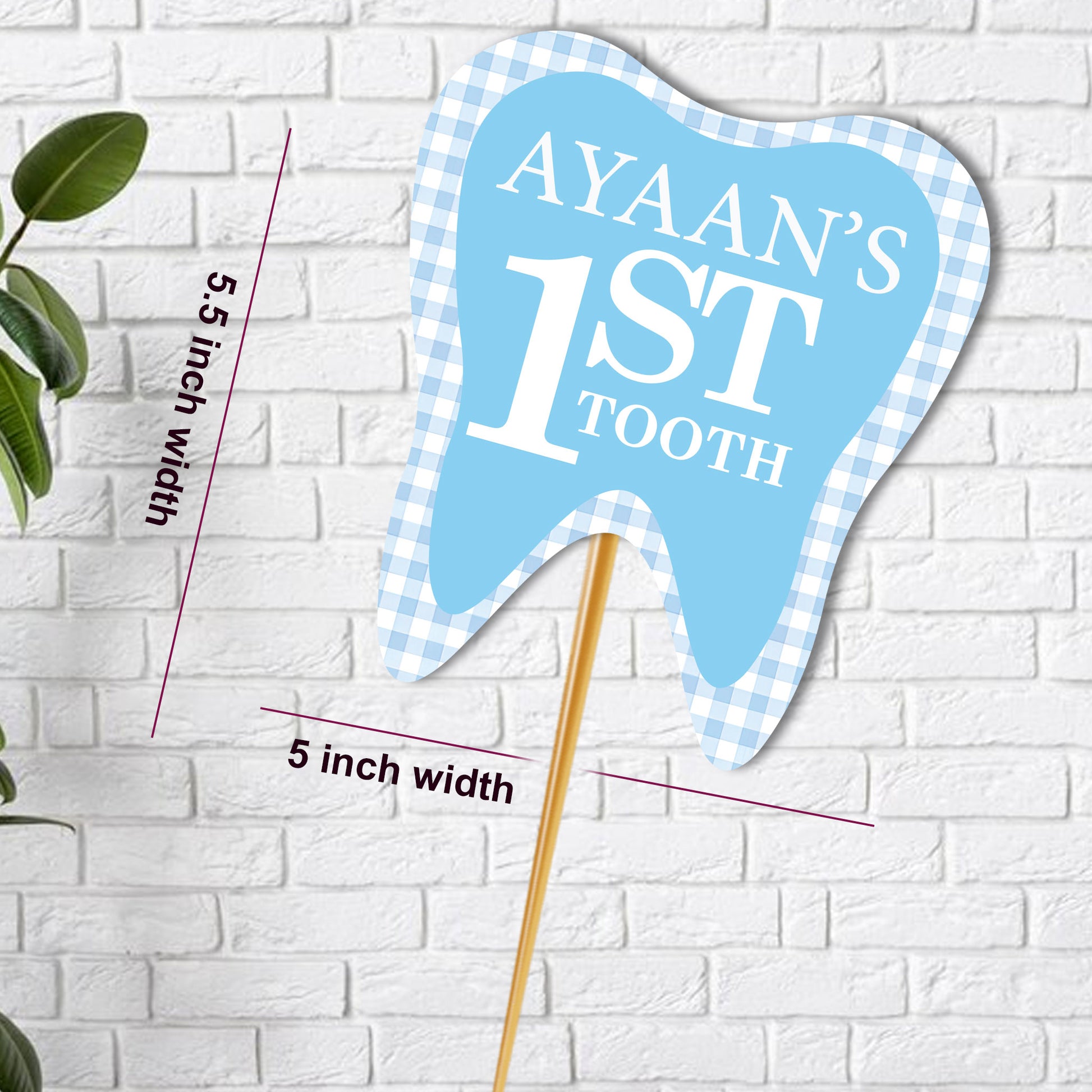 First Tooth Cake Topper  D2