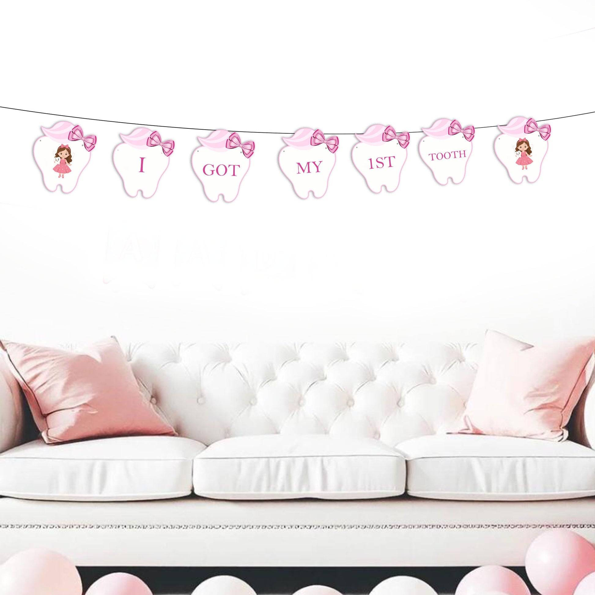 I Got My First Tooth Banner/I Got My First Tooth Decoration/I Got My 1St Tooth Banner Bunting  D1
