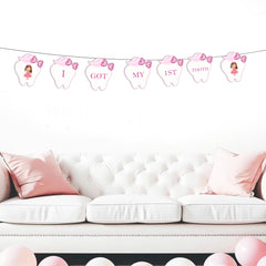 I Got My First Tooth Banner/I Got My First Tooth Decoration/I Got My 1St Tooth Banner Bunting  D2