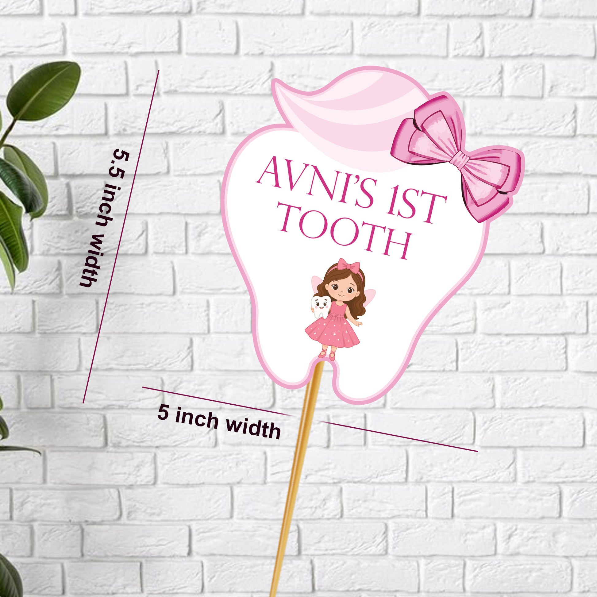 First Tooth Cake Topper  D2