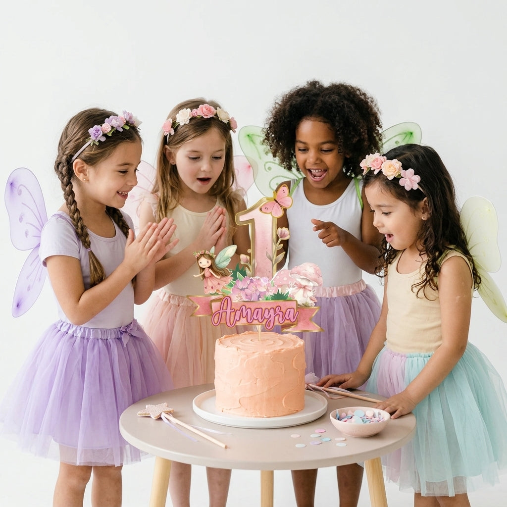 Fairy Theme Hand Crafted Cake Topper