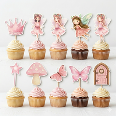 Fairy Theme Cup Cake Topper Design1