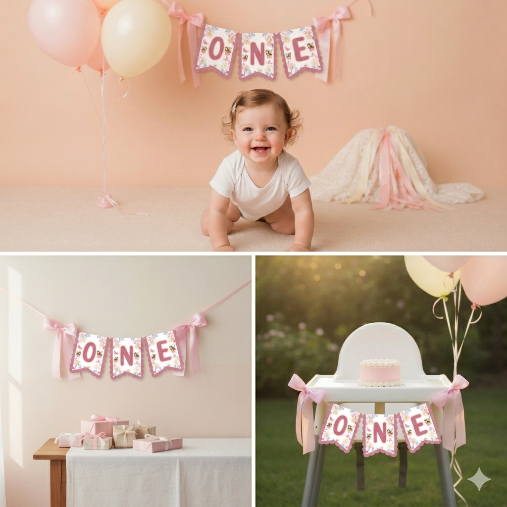 Fairy Theme High Chair Banner