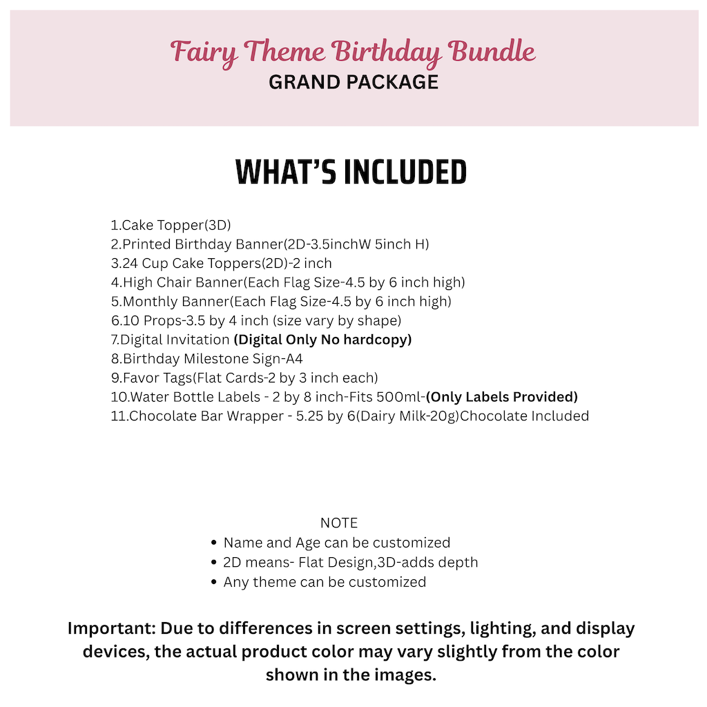 Fairy Theme GRAND PACKAGE Bundle