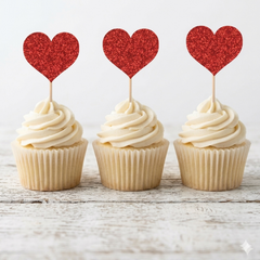 Valentines Day Cup Cake Topper D1