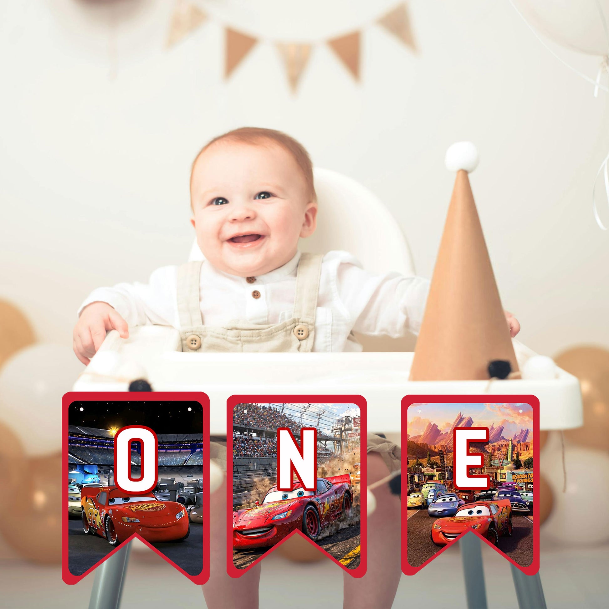 Car Theme High Chair Banner