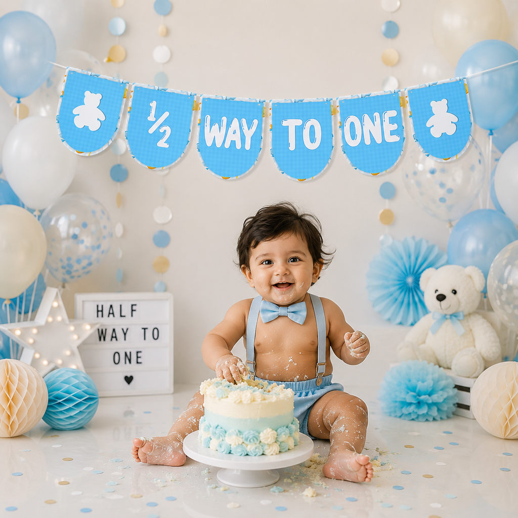 SIX Months/ Half Birthday Basic Package For Baby BOY