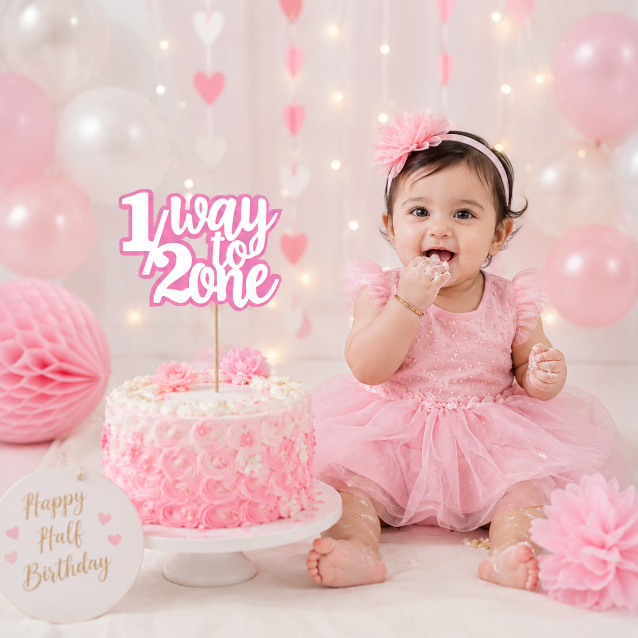 SIX Months/ Half Birthday Basic Package For Baby GIRL