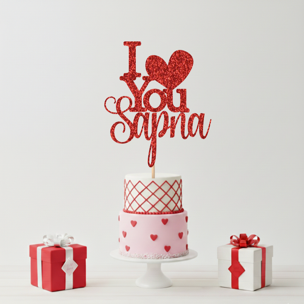 Valentine Day Cake Topper D2