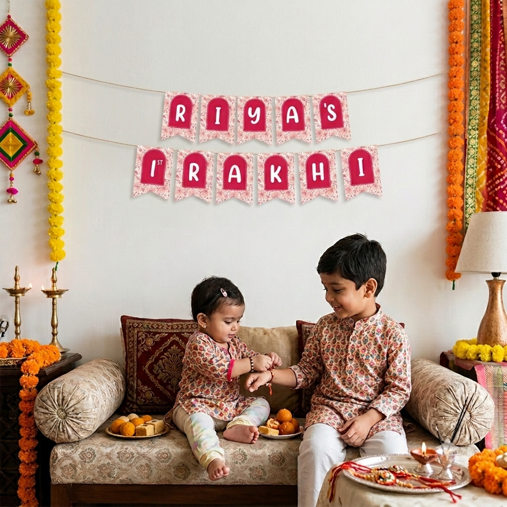 First Rakhi Banner | First Rakshabandhan Decor