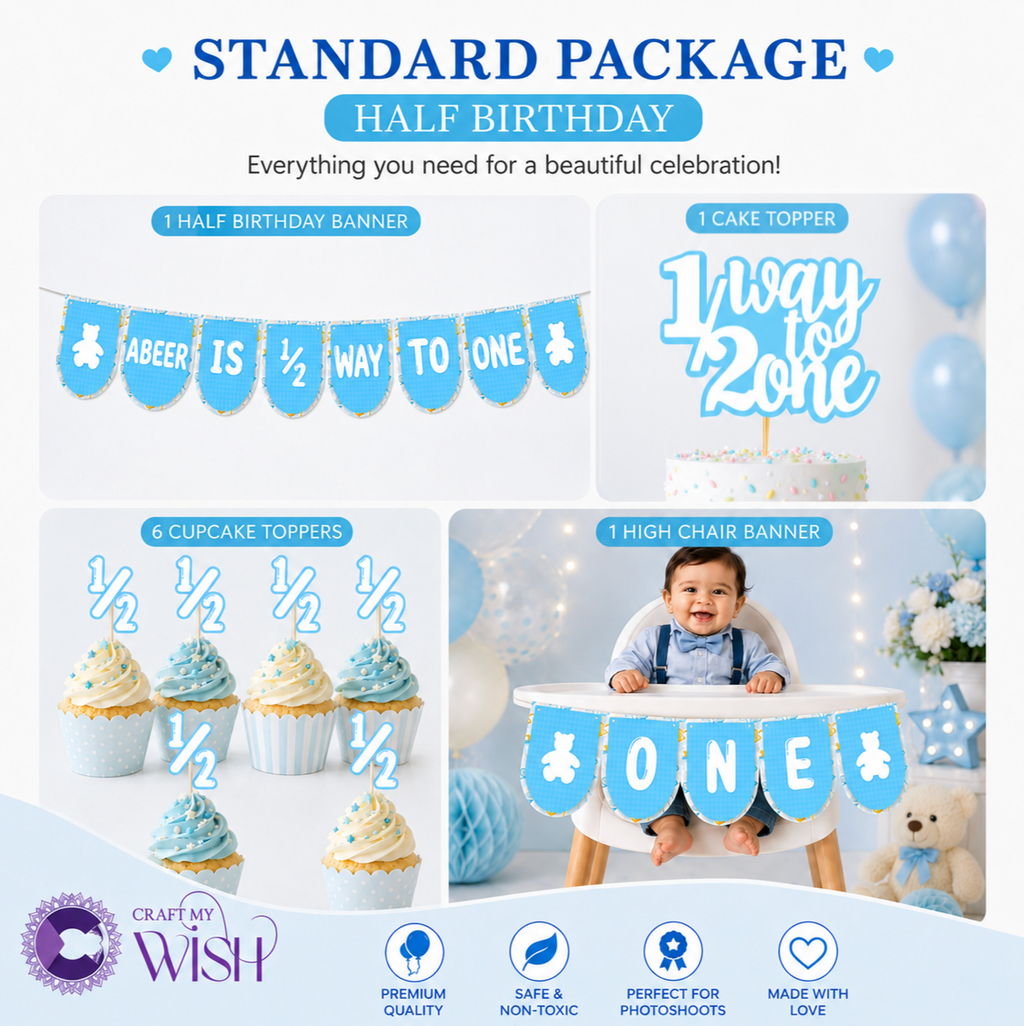 Six Month / Half Birthday Standard Package Baby BOY