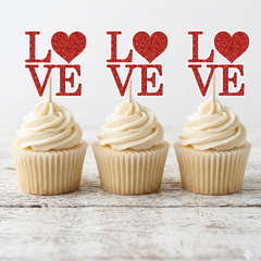 Valentines Day Cup Cake Topper D3