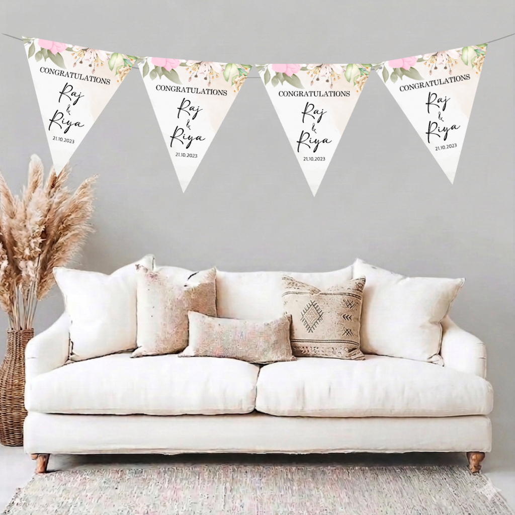 Wedding Banner Floral White Design1