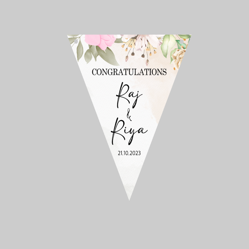 Wedding Banner Floral White Design1