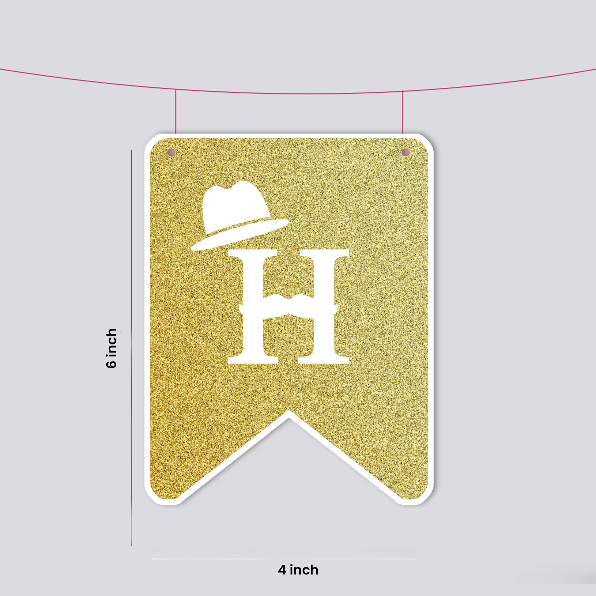 Half birthday Cake Topper  Glitter  D3