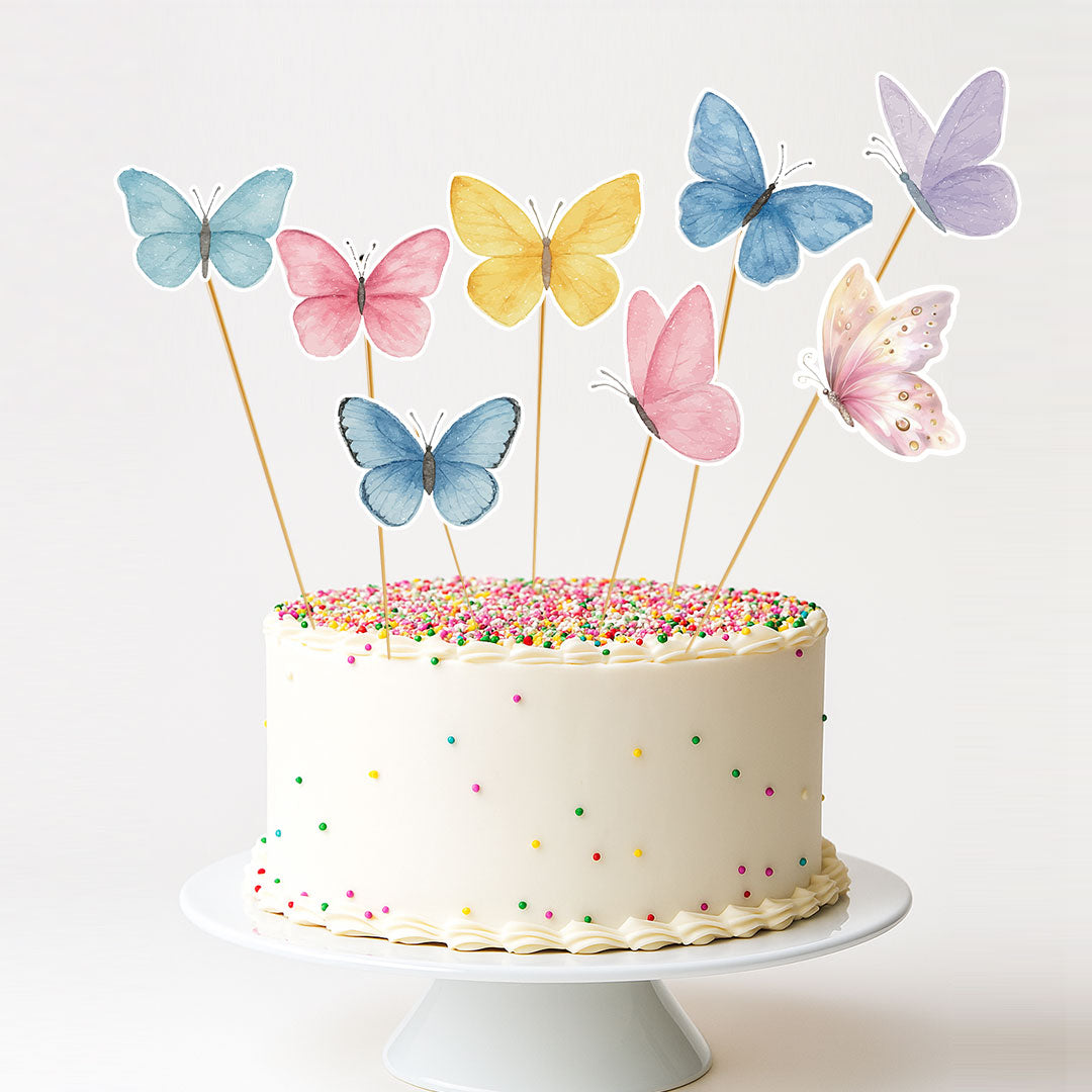 Butterfly Cake Toppers printed